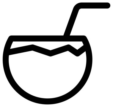 Kokteyl Düz Vektör Simgesi