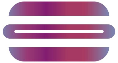 Gölgeli ve gölgeli pembe ve menekşe çıkartması