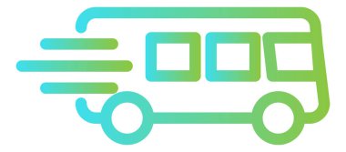 Araba simgesinin vektör illüstrasyonu