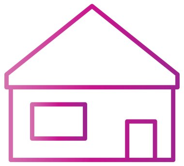 Ev simgesinin vektör illüstrasyonu