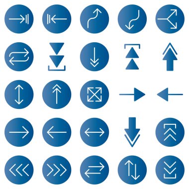 ok vektör simgesi, arayüz konsepti arkaplanı