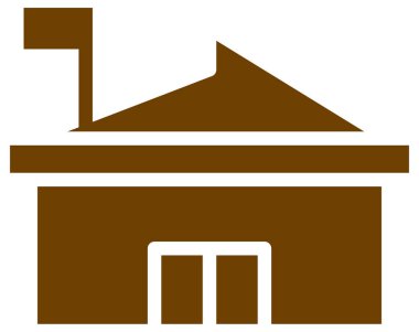 Beyazın üzerine basit ve minimalist vektör simgesi