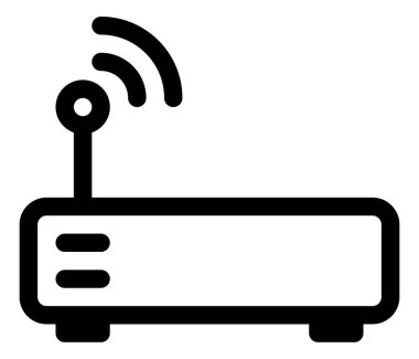 beyaz arkaplanda ağ düz vektör simgesi