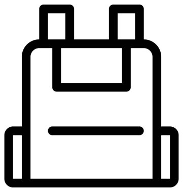 Otel hattı vektör simgesi.