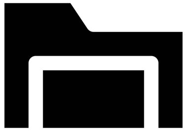 Dizinin basit ve minimalist vektör simgesi