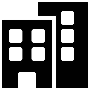 Beyazın üzerine basit ve minimalist vektör simgesi