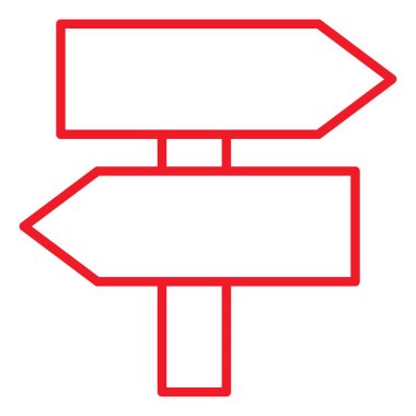 Boş reklam panosu simgesinin vektör illüstrasyonu