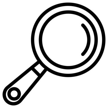 büyütme cam vektör simgesi