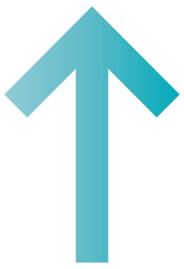 ok vektör simgesi, arayüz konsepti arkaplanı