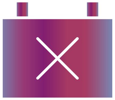 Tek bir izole haçın vektör illüstrasyonu