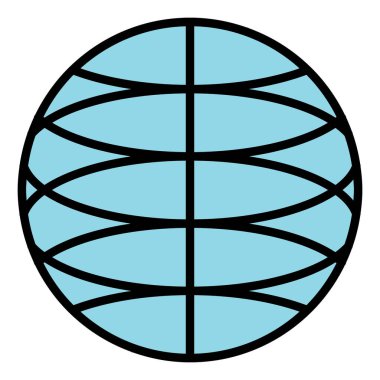 Beyaz arkaplanda bir topun vektör illüstrasyonu