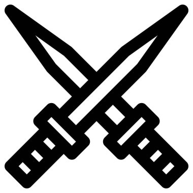 Beyazın üzerine basit ve minimalist vektör simgesi