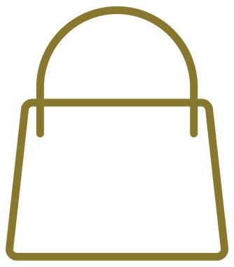 Alışveriş poşeti simgesinin vektör illüstrasyonu