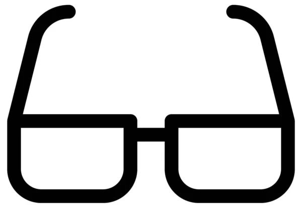 Окуляри Векторна Іконка Стиль Плоский Символ Сірий Колір Округлі Кути — стоковий вектор
