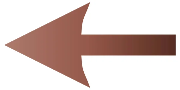 Flèche Gauche Icône Symbole Isolé Sur Fond Blanc — Image vectorielle