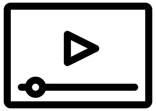 Vektor Symbol Für Medienplayer — Stockvektor