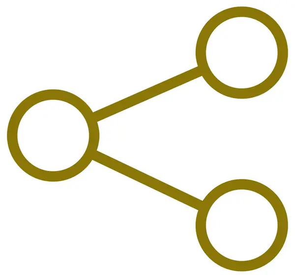 Vektor Symbol Für Soziale Netzwerke Stil Ist Flaches Symbol Gelbe — Stockvektor
