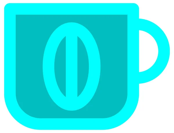 Простая Минималистичная Векторная Икона Чашки Кофе — стоковый вектор