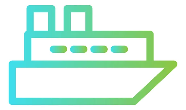 Frachtschiff Vektor Symbol — Stockvektor