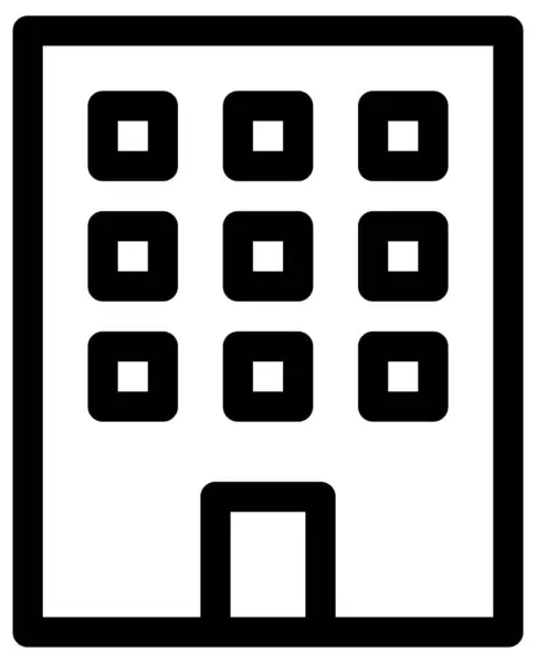 Icona Vettoriale Semplice Minimalista Bianco — Vettoriale Stock