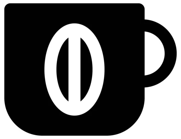 Απλό Και Μινιμαλιστικό Διανυσματικό Εικονίδιο Της Κούπας Καφέ — Διανυσματικό Αρχείο
