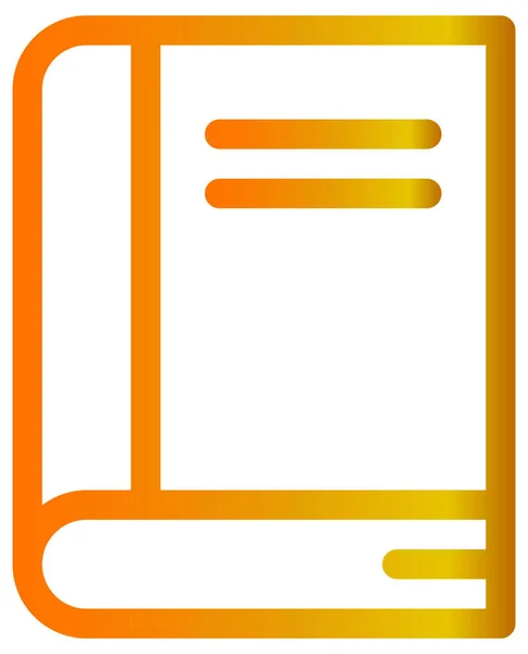 Icono Vector Documento Estilo Bicolor Símbolo Plano Colores Naranja Gris — Vector de stock
