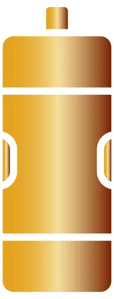 Gold Spray Paint Vector Icon — Stock Vector