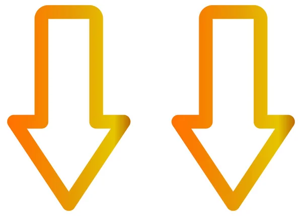 Icono Flecha Vector Ilustración Fondo — Vector de stock