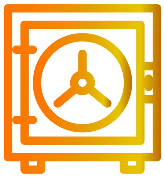 Sicheres Vektor Symbol Stil Ist Zweifarbig Flaches Symbol Orange Und — Stockvektor