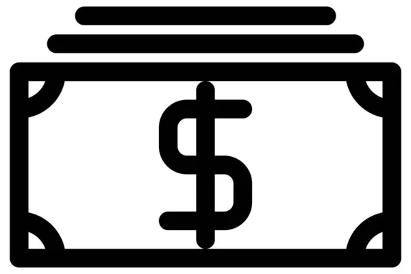 Dollar Und Geldvektorsymbol — Stockvektor