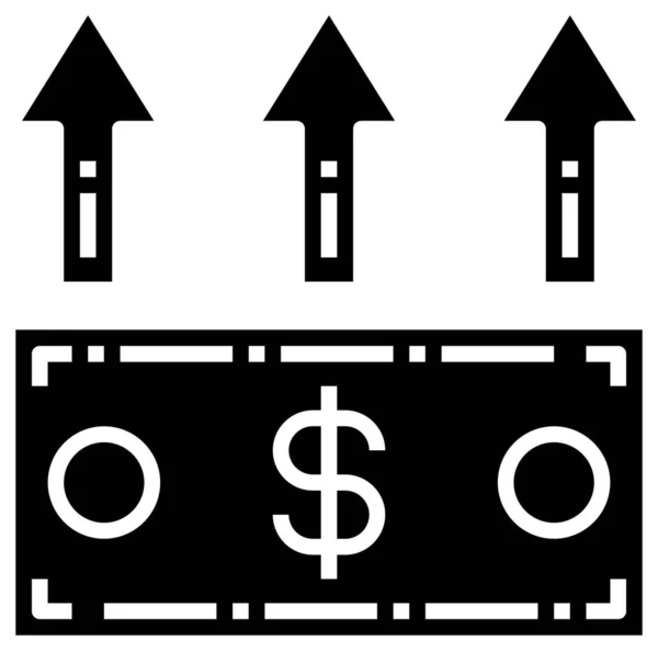 Dollar Icon Vector Illustration Currency Concept — Vetor de Stock