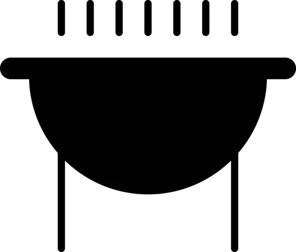 Küchenutensilien Vektor Symbol Auf Weißem Hintergrund — Stockvektor
