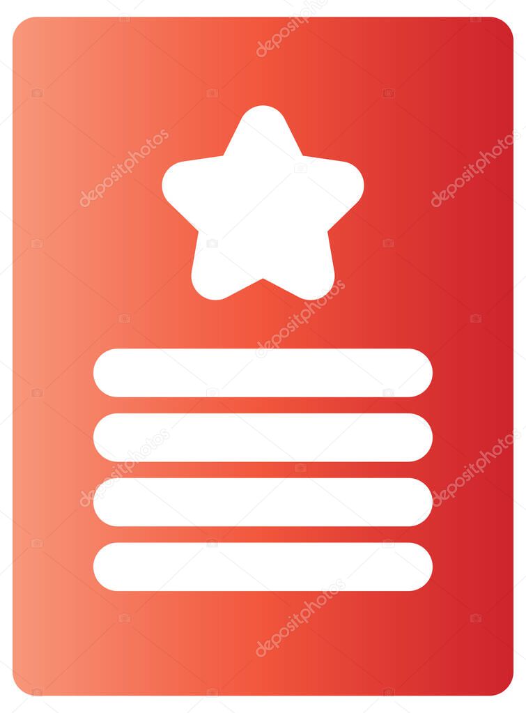 certificate icon. vector illustration style is flat iconic symbol in some color versions.
