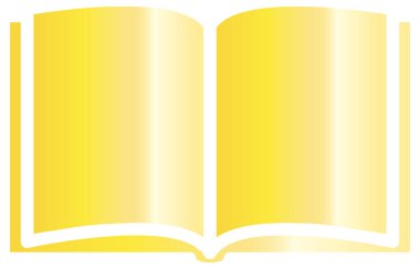 Beyaz üzerine izole edilmiş kitabın vektör simgesi