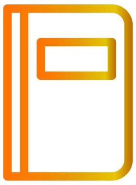 turuncu kutu simgesi. Vektör biçimi yuvarlak açılı düz ikonik sembol, eko yeşil renk, beyaz arkaplan