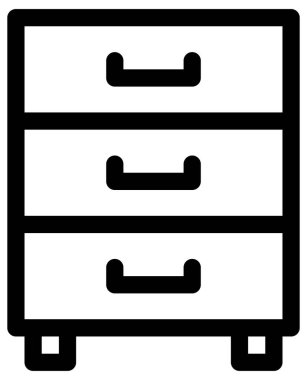 Otel ve servis satırı vektör simgesi.