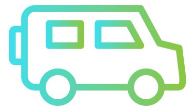 bus aracı vektör simgesi