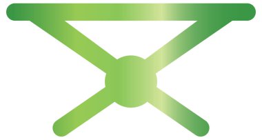 Beyazın üzerinde basit ve minimalist kamp vektör simgesi 