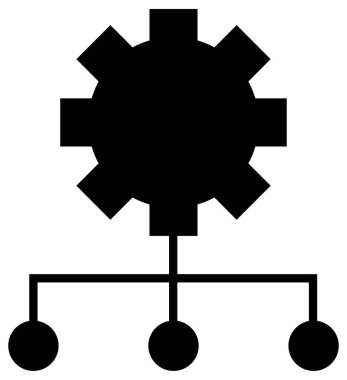 Virüsün basit ve minimalist vektör simgesi