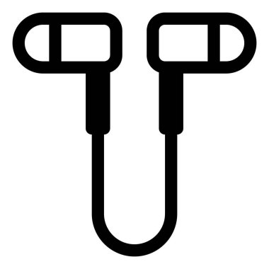 Modern simgenin kulaklık vektör çizimi