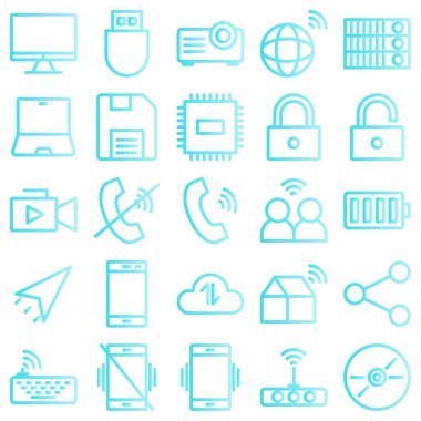 kullanıcı arayüzü tasarımı için vektör simgeleri