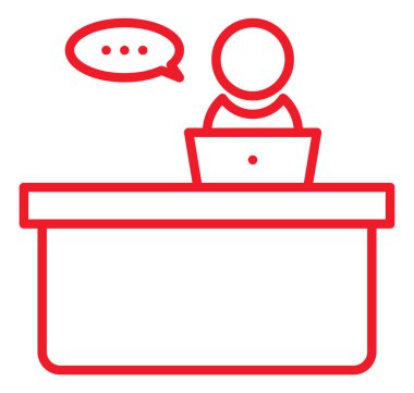 Konuşma balonu ikonu. vektör illüstrasyonu