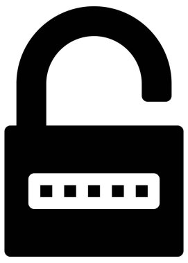 Beyazın üzerine basit ve minimalist vektör simgesi