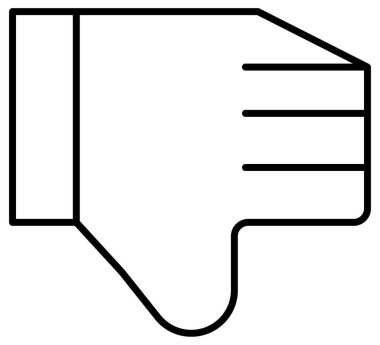 Bir harfin el çiziminin vektör çizimi