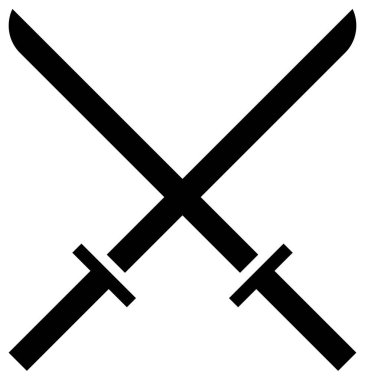 Beyazın üzerine basit ve minimalist vektör simgesi