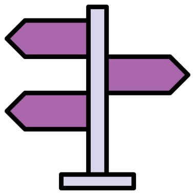 Beyaz arkaplanda işaret posta vektörü simgesi