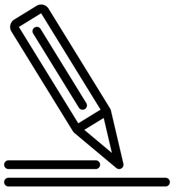 kalem vektör çizgisi simgesi