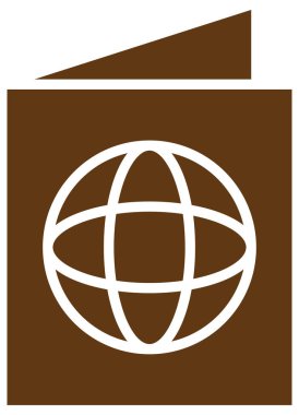 Beyazın üzerinde basit ve minimalist kamp vektör simgesi 