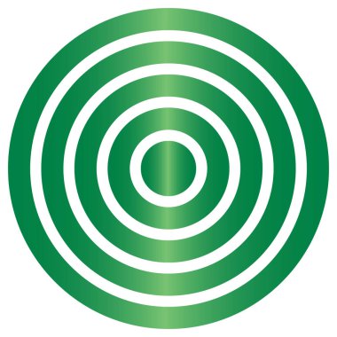 Hedefin basit ve minimalist vektör simgesi