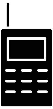 Beyazın üzerinde basit ve minimalist kamp vektör simgesi 